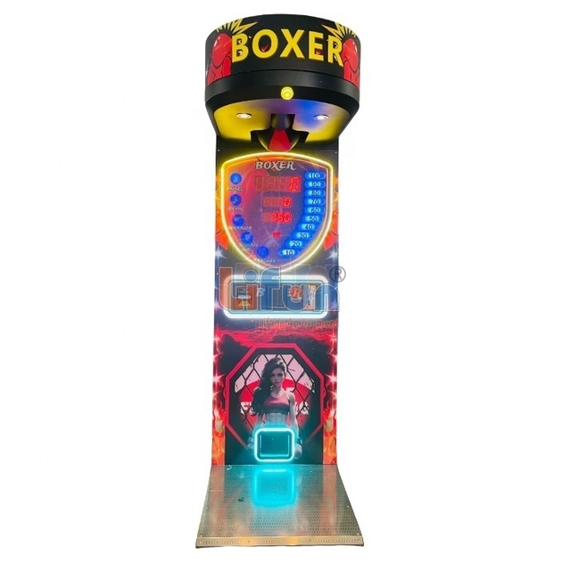Lifun Arcade Boxing Game Machine Boxer Punch Ticket Retemption Game for Game Centers with 1 Year Warranty 1-6 Players 110V/220V