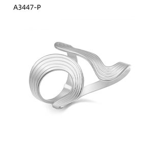 Amy Amy Fashion <b>Ring</b> A3447 Stainless Steel Geometric Modern Women's Daily Wear Jewelry Gift - Product Image 1