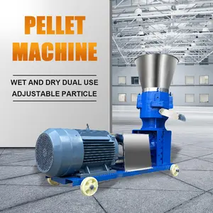 Poultry Chicken Feed Pellet Machine Fish Pelletizer Granulator Rabbit Animal Food Making Processing Machines