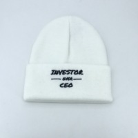 Gebreide 100% acryl wintermutsen met op maat geweven labels, camouflage/puntjes/strikken patronen, zakelijke & strand stijl