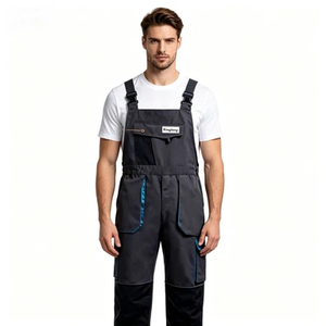 Robust Light Ribstop Bibpants Sturdy <strong>Work</strong> Overalls Anti-Tear Fabric for General Labor Service - Product Image 3