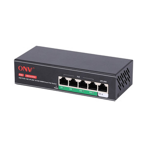 Commutateur réseau intelligent PoE Gigabit <span class=keywords><strong>ONV</strong></span> 4*10/100/1000M ports RJ45 et 1*10/100/1000M port RJ45 en amont, alimentation PoE monoport 30W - Product Image 2