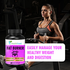 Private label Fat Burner Capsules Boost Metabolism Increase Energy 60 Capsules 30 Days Supply Premium Womens Fat Burner - Product Image 3