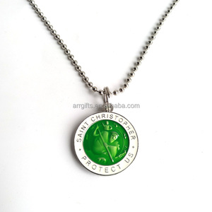 Saint-steve protège la médaille en argent américaine, fabricant de colliers, 20mm, 25mm - Product Image 2