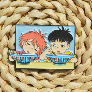 เข็มกลัดอนิเมะ <span class=keywords><strong>Ponyo</strong></span> และ Sosuke คุณภาพสูงแบบขายส่ง  เคลือบเงาอย่างดี สำหรับตกแต่ง - Product Image 3
