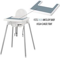 Plateau et set de table en silicone pour chaise haute 38x38cm, multicolore, pour aliments pour bébés, accessoires pour bébés garçons et filles, tout-petits