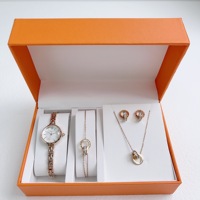 Montres populaires de luxe pour filles emballage coffret cadeau ensemble de montre femme ensemble pour femme cadeau