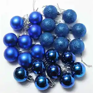 Nieuw Ontwerp Prachtige Kleurrijke Heldere Kerstballen Shatterproof Plastic Kerstballen Voor Kerstboomdecoraties