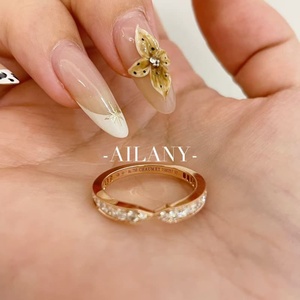 Vòng rực rỡ cắt phòng thí nghiệm phát triển kim cương 9K/<span class=keywords><strong>14k</strong></span>/18K vàng Stackable kim cương hàng Vòng - Product Image 5