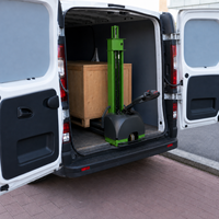 Transpalette Semi-Électrique Autochargeable 500kg 1000kg, Chariot Élévateur Portable pour Palettes 1.3m 1.6m