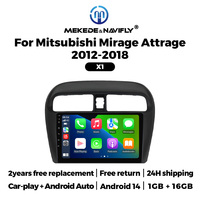 Navifly Built in Car-play Auto Android Car Stereo X1 X2 pour Mitsubishi Mirage Attrage Support BT DSP GPS WIFI