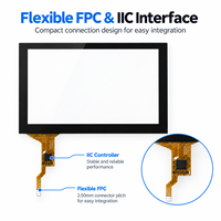 Layar Sentuh Kapasitif PCAP 5 Inci GT911 I2C FPC Kekerasan 6H Transparansi 85% Panel Sentuh