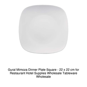 Assiette plate carrée Mimoza 22 × 22 cm Gural -12-Mmz25 - Product Image 2