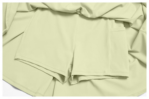 Conjunto de Falda de Tenis Personalizada con Cierre de Cremallera y Mangas Largas con Pantalones Cortos para Mujer, Vestido Deportivo de Una Pieza con Bolsillo Lateral para Teléfono para Gimnasio y Fitness - Product Image 2