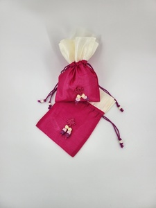 Pochette cadeau écologique traditionnelle pour mariage, réutilisable, légère, durable, en tissu polyester, pour festival, fête, tailles S, M, L, 0,7 kg - Product Image 3