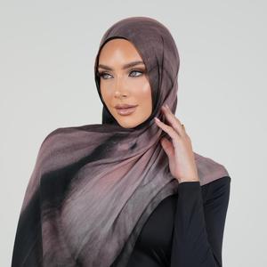 Luxurious Muslim <b>Print</b> Modal Hijab 4-Season Custom Logo Wear Customizable Modest <b>Islamic</b> Breathable Durable Premium - Product Image 1