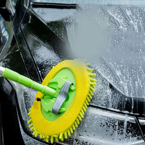 Chenille pel pembersih mobil serat mikro, kepala pel pembersih pencuci mobil serat mikro putar dapat dilepas - Product Image 3