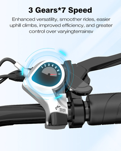 Bicicleta Plegable Alemania Francia 20" 500W 48V 15.6AH de Largo Alcance para Ciudad, Bicicleta Eléctrica con Horquilla de Suspensión y Pantalla LED para Hombres y Mujeres KL6S Plegable - Product Image 6