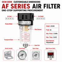 Filtre à air pneumatique AF2000 G1/4 5 microns pour air comprimé industriel