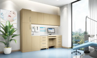 Meuble mobile dentaire VitalLab en acier inoxydable moderne sur mesure, 4 tiroirs, porte silencieuse, anti-rayures, pour usage scolaire, résistant à l'eau