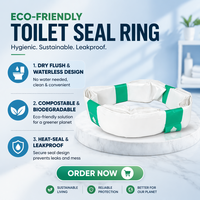 Bolsas de inodoro sellables para móvil, rollo de repuesto ecológico compostable, revestimiento biodegradable para inodoros de camping y RV con descarga en seco