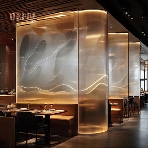 LED Acrylic Screens Laser Art Panels Waterproof Metal <strong>Partitions</strong> for Hotel/Restaurant Interior Decor Room <strong>Partition</strong>/Dividers - Product Image 6