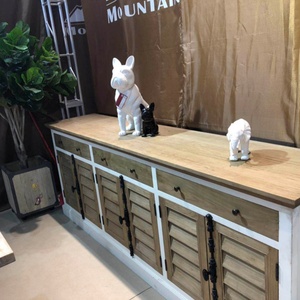 Europe Dressoir Madia 6 portes, buffet, armoire de rangement avec 3 tiroirs - Product Image 4