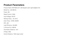 Miboxer extérieur étanche Ip66 aluminium cylindre cour carré paysage pelouse lampe lumière LED jardin spots Zigbee 3.0