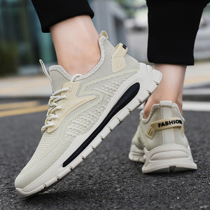 Chaussures de sport décontractées pour hommes de haute qualité, nouveau style universel, avec lacets, chaussures de course en mesh pour hommes - Product Image 1