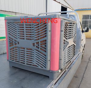 Ventilateur de refroidissement évaporatif portable AC/DC à énergie solaire en plastique, idéal pour voiture, extérieur et hôtel – Vente directe usine - Product Image 4