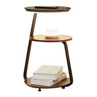 Veilleuse LED en bois de charge sans fil moderne intelligente Table basse Table de chevet verticale lampadaire avec table pour chambre à coucher