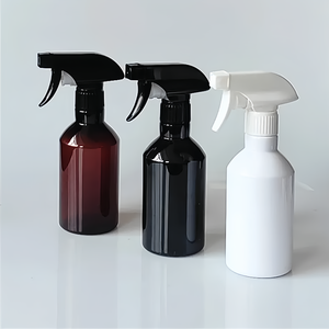 Schattige 200ml 280ml 300ml <span class=keywords><strong>500ml</strong></span> navulbare fijne mist sprayfles van plastic, cosmetische lege frosted amber witte fles met trekkerdop - Product Image 2