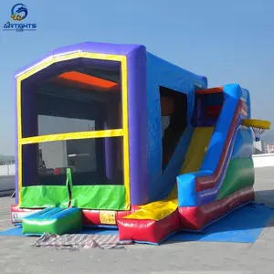 उच्च गुणवत्ता के साथ 5 m लंबे inflatable उछाल घर, वाणिज्यिक बाउंसर स्लाइड