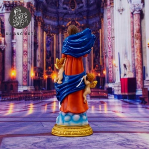 8 pulgadas católica Maria Che Scioglie Nodi estatua resina escultura decoración Maria Che Scioglie Nodi en Base figurita regalo religioso - Product Image 5