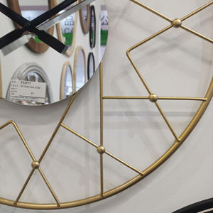 Reloj de Pared de Metal Estilo Rústico Americano de 60 cm, Directo de Fábrica, Silencioso, Moderno, Decoración para Sala de Estar y Bebés - Product Image 5