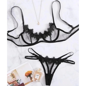 La nueva llegada más tamaño de encaje G-string <span class=keywords><strong>transparente</strong></span> <span class=keywords><strong>sensual</strong></span> conjunto de lencería <span class=keywords><strong>para</strong></span> <span class=keywords><strong>mujer</strong></span> <span class=keywords><strong>ropa</strong></span> <span class=keywords><strong>interior</strong></span> Sexy - Product Image 5