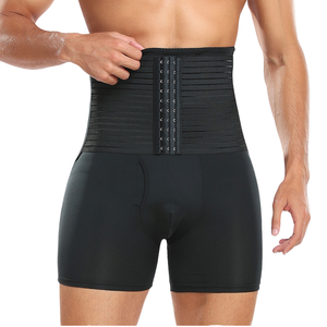 Calzoncillos bóxer moldeadores <span class=keywords><strong>para</strong></span> hombre, control de cintura, control de abdomen, cintura alta, adelgazantes y moldeadores, ropa interior - Product Image 1