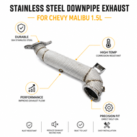 Sistema de Escape de Acero Inoxidable Ouchi Fashion con Tubo de Bajada para Chevrolet Malibu 1.5T con Protector de Cabeza, Tubo de Bajada para Chevy Malibu