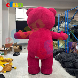Efun MOQ 1 pz Costume gonfiabile <span class=keywords><strong>marrone</strong></span> orsacchiotto costumi mascotte adulti cartone animato animale che cammina Costume Cosplay in vendita - Product Image 6