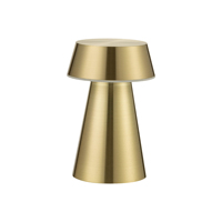 Lampe de table portable en aluminium, design moderne, tête flexible, rechargeable magnétique, télécommande sans fil, pour hôtel, vente en gros