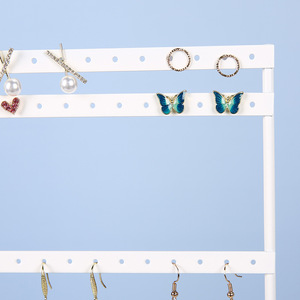 Gioielli di moda <span class=keywords><strong>orecchini</strong></span> Stand Organizer espositore <span class=keywords><strong>albero</strong></span> con vassoio in legno <span class=keywords><strong>porta</strong></span> <span class=keywords><strong>orecchini</strong></span> con fori per Piercing espositore per gioielli - Product Image 5