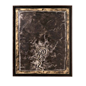 Turbinio lamina d'oro e foglia olio su tela 3cm X 100cm H. 120cm incorniciato prodotto regalo - Product Image 1