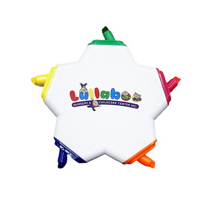 Wholesale <strong>Star</strong> Shape <strong>Highlighter</strong> 5 Color <strong>Highlighter</strong> Custom Logo 5 in 1 <strong>Highlighter</strong> Pen