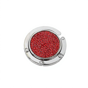 Usine Diamant Pliable Sac À Main Crochet Rond Pliant Antidérapant Souvenir Sac À Main Crochet pour Table Sac Cintre - Product Image 4