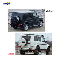 Pare-chocs arrière GUGO W463 style B compatible avec Mercedes Benz W463 G63 G65 G500 G55, pare-chocs arrière en PU, kit carrosserie 2018-2019 brabus