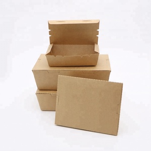 Monouso <span class=keywords><strong>in</strong></span> carta Kraft scatola per il pranzo per <span class=keywords><strong>microonde</strong></span> con laminazione opaca rivestimento UV per il confezionamento di alimenti caldi e freddi Sushi patatine - Product Image 5