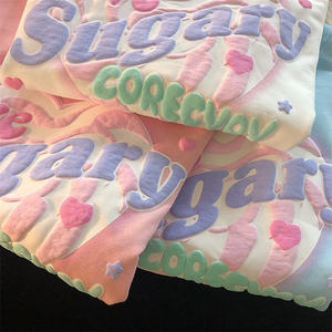 2026 Chất Lượng Cao Vòng Cổ Cổ Điển Trống Thể Thao Áo Sơ Mi 100% Cotton Trọng Số Lượng Lớn Áo Herren Tùy Chỉnh Puff In Áo Len - Product Image 3