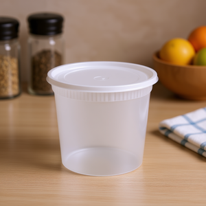 Casa e Giardino: Contenitore per Alimenti da Cucina Impilabile da 16 Oz in PP Stampato a Iniezione, con Coperchio in PE, per la Conservazione della Freschezza - Product Image 2