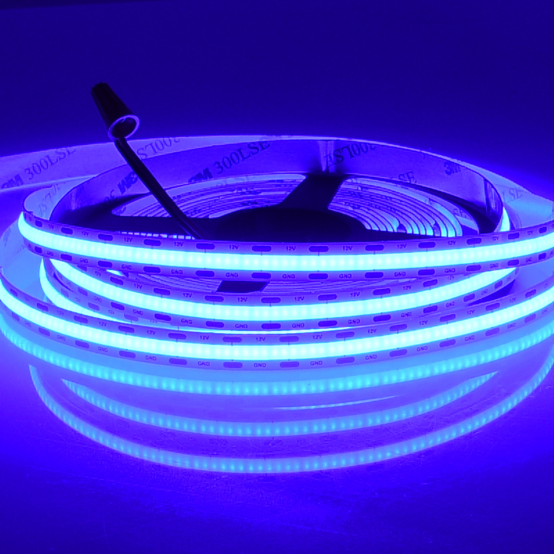 Dimmable dotsfree light DC24v 12v flexible yellow color led cob strip blue cob led strip light Super Bright Flexible