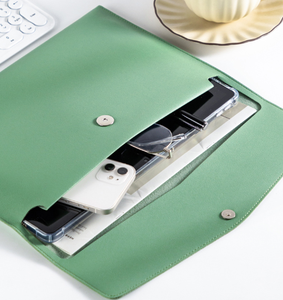 Tùy chỉnh A4 da Cặp văn phòng thư mục tập tin túi cho lưu trữ và mua hợp đồng thông tin kinh doanh phụ kiện - Product Image 6